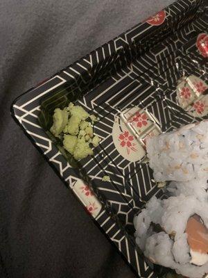 Crumbles of wasabi