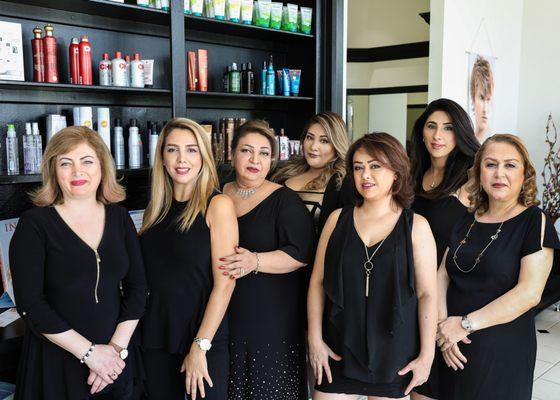 Our beautiful staff at Jasmines Beauty Salon & Spa