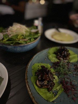 The eggplant miso plate is joyfully delicious with each bite.