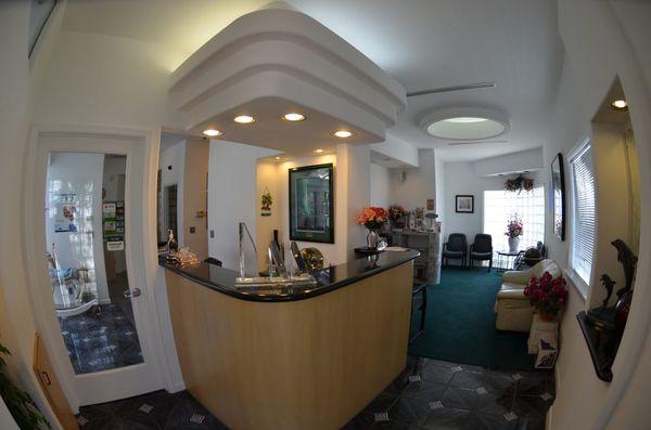 Front Desk and Waiting Area