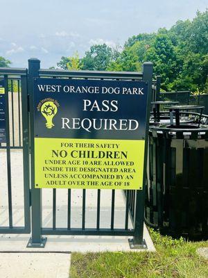 Supervise kids under 10 if going inside play areas