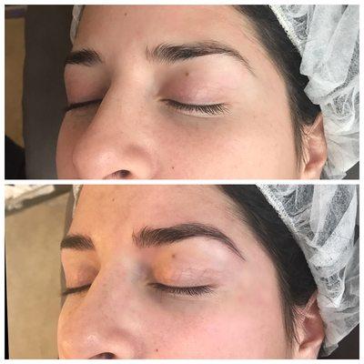 She wanted something extremely natural, well this is Microblading is all about !!!