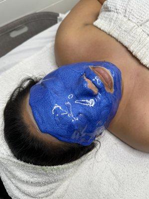 Classic Facial with a hydro jelly mask add-on.