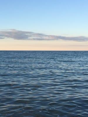 Beautiful picture of the lake from the beach