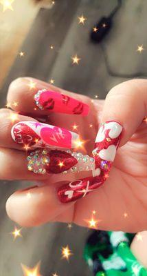 VALENTINES NAILS