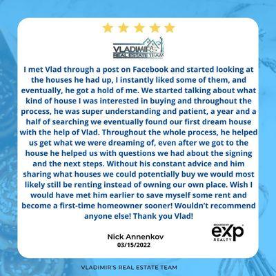 The best thing is a great review from my clients!