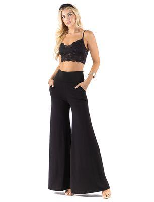 UX1001_Solid Palazzo Pants