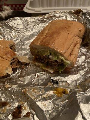 Average steak and cheese