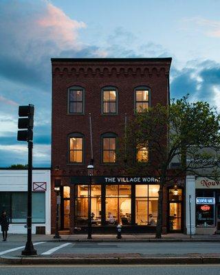 The Village Works building at 202 Washington Street in Brookline Village