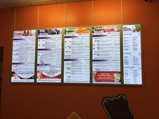 Menu Board!