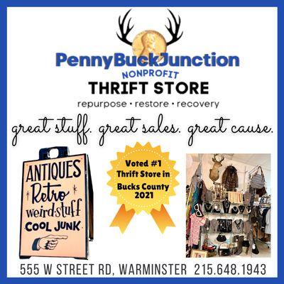 VOTED #1 Thrift Store in Bucks County for 2021!