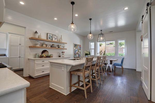 Hand Sanded Hardwood Kitchen