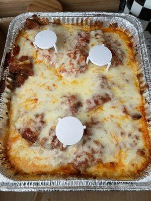 Chicken parm half tray