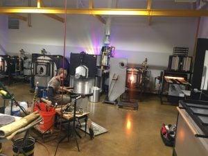 Our state of the art glass blowing facility!