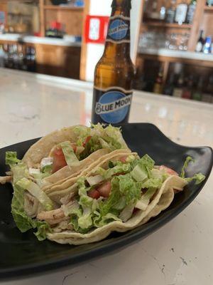 Chicken Tacos & a Blue Moon