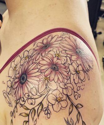 Floral tattoo