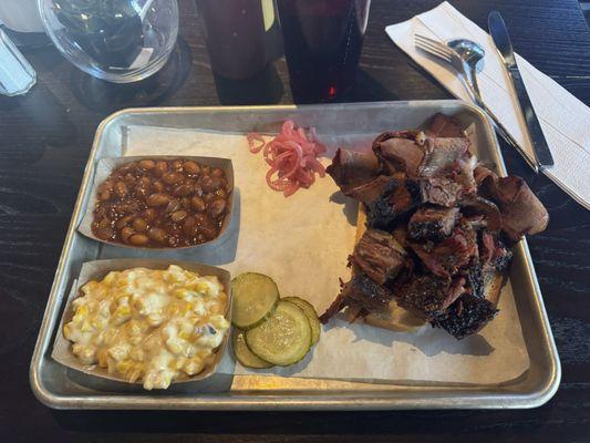 Burnt Ends and Brisket platter