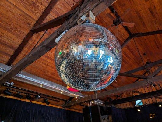 The biggest disco ball I've ever seen.