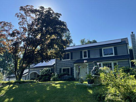 Solar adds to the beauty of the house when it's done properly.