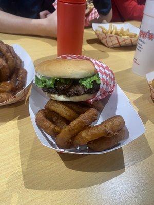 1. The Wimpy Burger with Signature Onion Rings