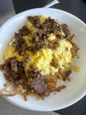 Breakfast hashbrown bowl