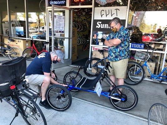 Adjusting and fitting the trike