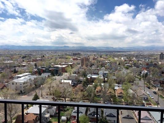 View from upper balconies