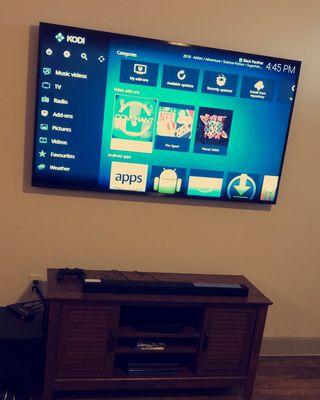 65in TV wall mount installation