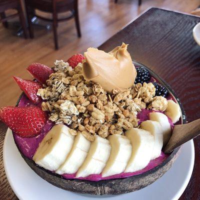 Açai and Pitaya Combo Bowl.