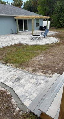 Custom porch pavers