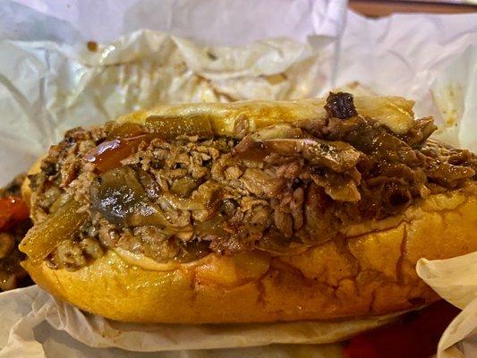 Mushroom cheesesteak