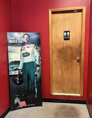 Dale Earnhardt, Jr and unisex restroom