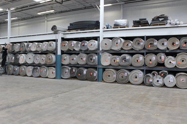 Hundreds of in stock carpet rolls to select from.  Roll your new carpet out and try it before you buy it.