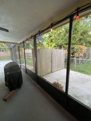 New screened in patio