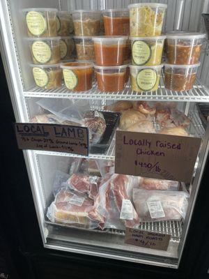 Local meats and soups