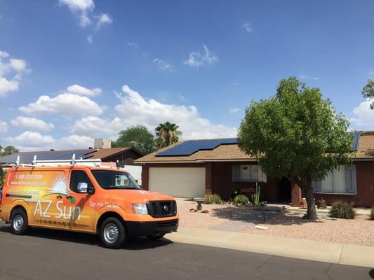 Branded vehicles to help you identify professional installers.