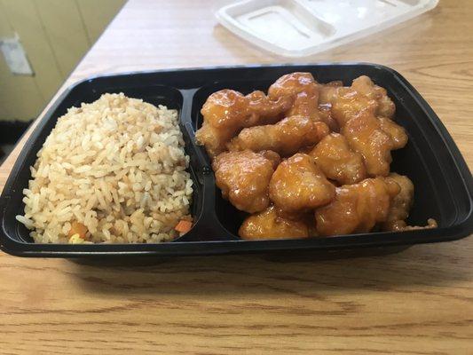 Orange chicken, very good!