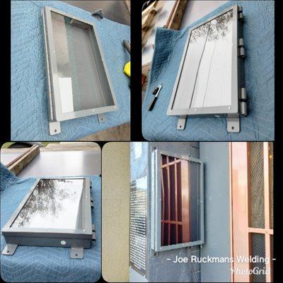 Custom Fabrication and installation of TV lock box for outdoor use with plexiglass cover