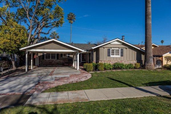 3656 Gavvota Ave. San Jose, CA 3BD/2BTH - 1,832 Sqft. Sold for: $1,210,000 (Represented Seller)