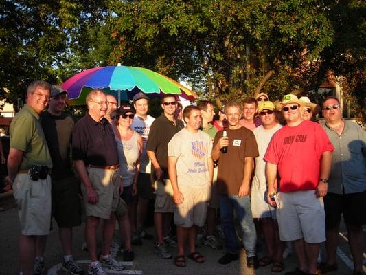 Contestants in our Annual Rib Contest we have every fall.