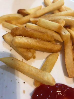 The fries I had with my grilled cheese