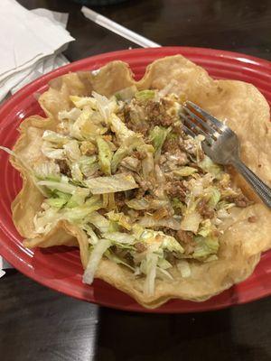 Taco salad (no tomatoes or guacamole)