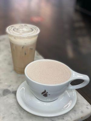 Hot Chocolate & Iced Latte