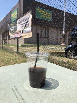 The Hoof Cafe sources it's beans locally from Pfeffercorns, which is only a few blocks away. Love staying local!