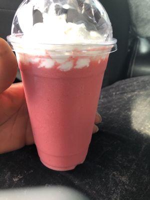 Strawberry smoothie best smoothies in town hands town if you want a great smoothie I recommend you go here