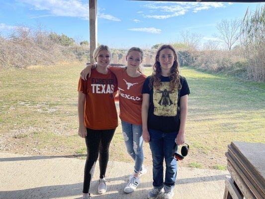 My girls on training range! Proper firearm Education is key!