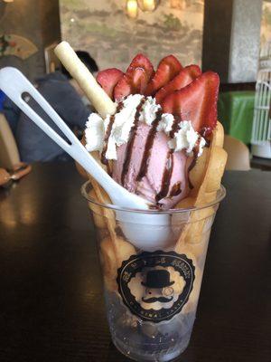 Build your own icecream/waffle cup