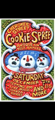 41 Annual Christmas Cookie Spree on Cherokee Antique Row...