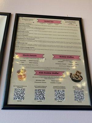 Snack Menu