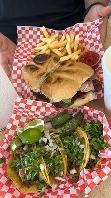 Torta and tacos